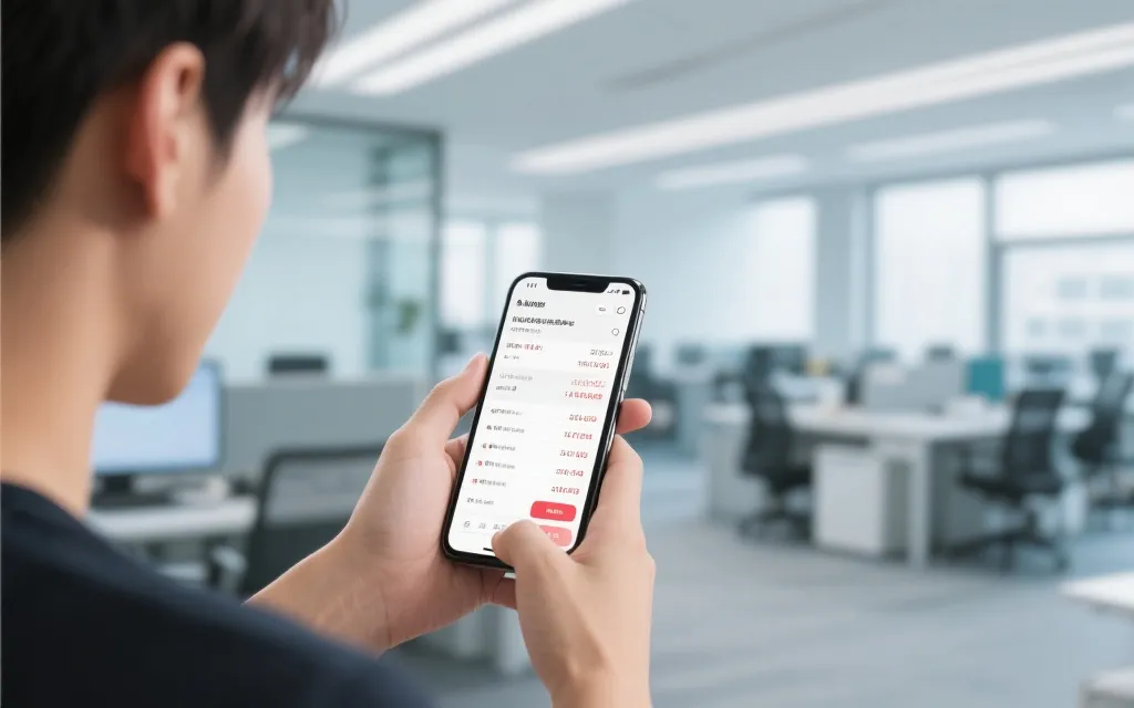 用户通过手机查询开奖结果